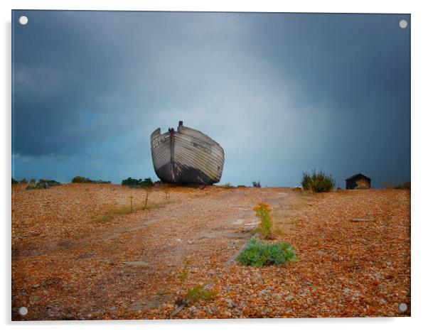 Dungeness Fishing Boat Acrylic by Clive Eariss