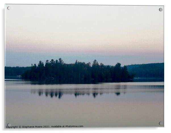 Early Morning at Lac Isabel Acrylic by Stephanie Moore