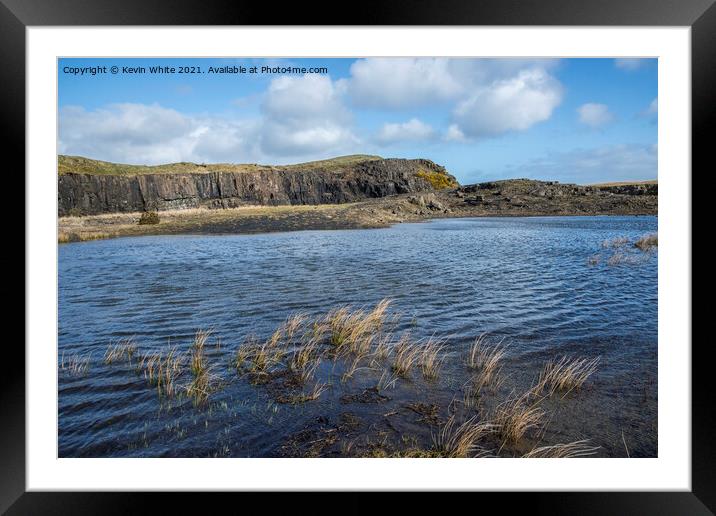 little lake on Isle of Skye Framed Mounted Print by Kevin White