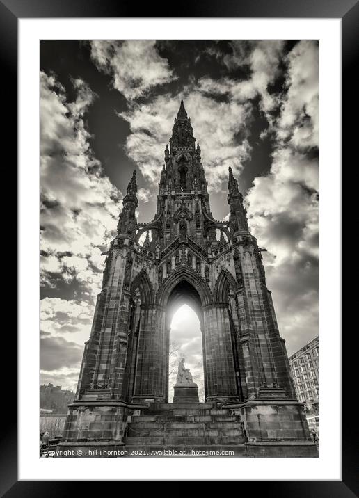 The Scott Monument No.2 Framed Mounted Print by Phill Thornton