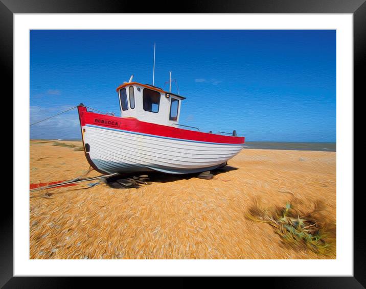 Dungeness Fishing Boat Framed Mounted Print by Clive Eariss