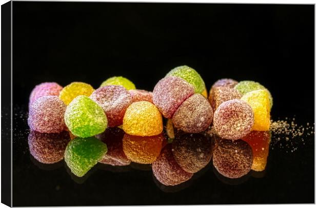 Jelly tots reflection Canvas Print by Helkoryo Photography