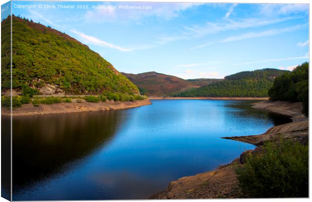 Low Levels Elan Valley Canvas Print by Chris Thaxter