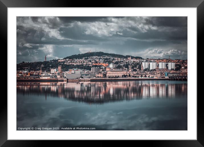 Dundee Reflections Framed Mounted Print by Craig Doogan
