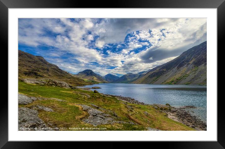 Wastwater Panoramic Framed Mounted Print by Tracey Turner