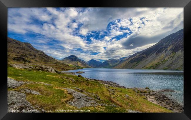 Wastwater Panoramic Framed Print by Tracey Turner