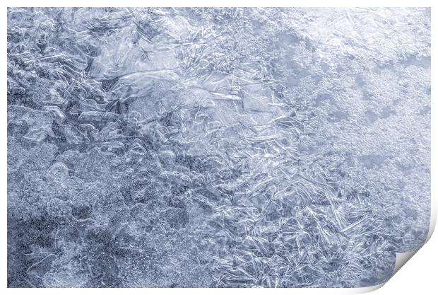 Ice on Minnehaha Creek  3 Print by Jim Hughes