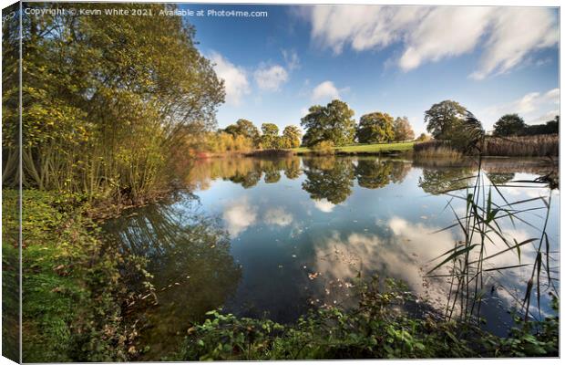 Ponds of Surrey Canvas Print by Kevin White