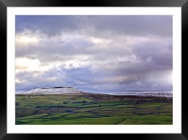 Whernside in the Yorkshire Dales Framed Mounted Print by Trevor Kersley RIP