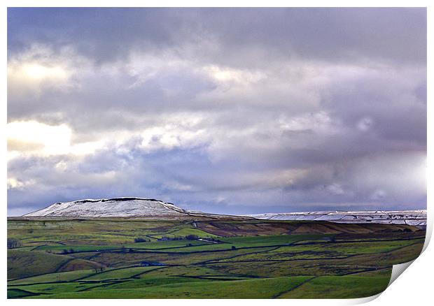 Whernside in the Yorkshire Dales Print by Trevor Kersley RIP