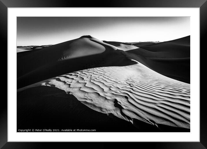 Desert Light #2 Framed Mounted Print by Peter O'Reilly