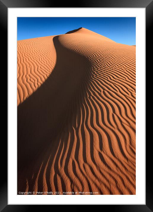 Desert Sunrise #3 Framed Mounted Print by Peter O'Reilly