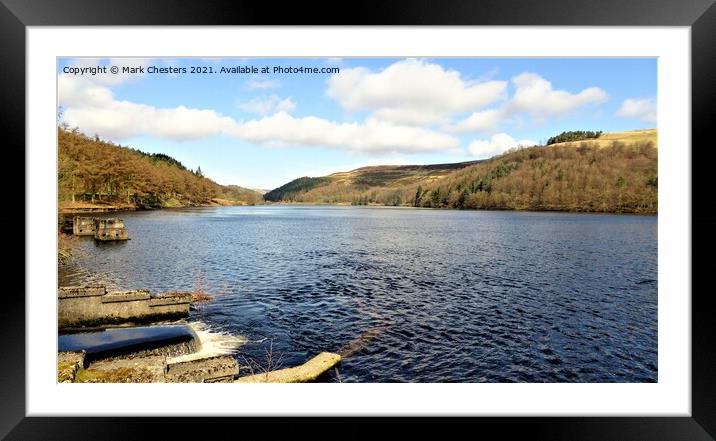 Derwent Reservoir Framed Mounted Print by Mark Chesters