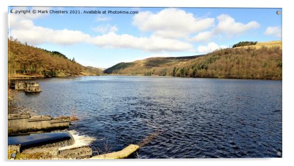 Derwent Reservoir Acrylic by Mark Chesters