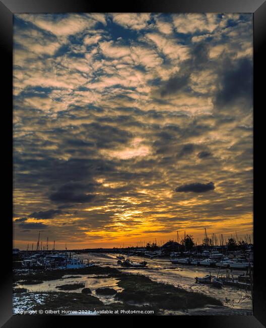 Dawn Awakening Over Canvey Island Framed Print by Gilbert Hurree