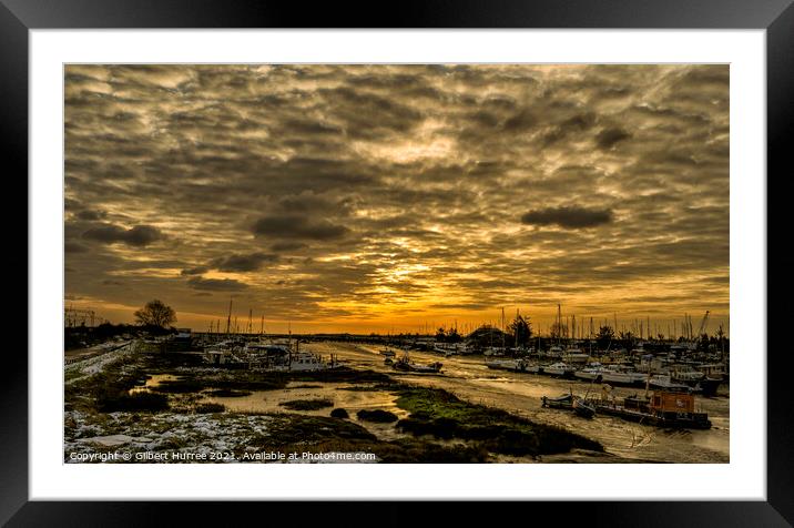 Enchanting Canvey Island Dawn Framed Mounted Print by Gilbert Hurree