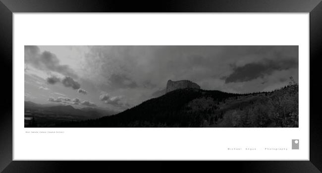 Mount Yamnuska (Canmore [Canadian Rockies]) Framed Print by Michael Angus