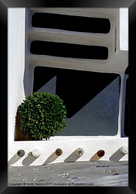 Natural Abstract,Santorini, Canvases & Prints Framed Print by Keith Towers Canvases & Prints
