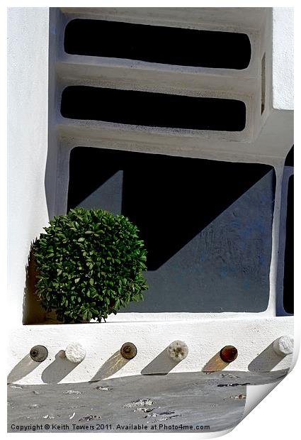 Natural Abstract,Santorini, Canvases & Prints Print by Keith Towers Canvases & Prints