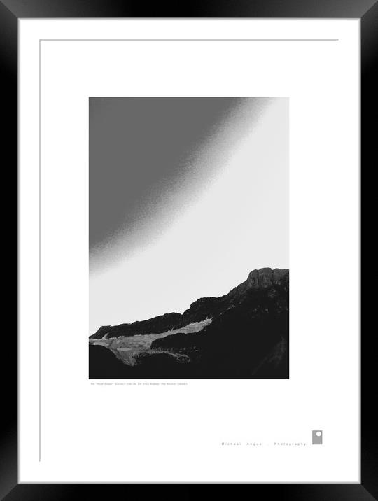 The ‘Three Finger’ Glacier: (Rockies [Canada]) Framed Mounted Print by Michael Angus