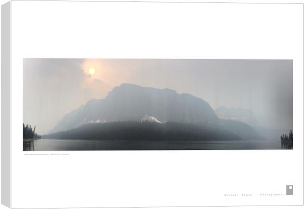 Boom Lake (The Rockies [Canada]) Canvas Print by Michael Angus