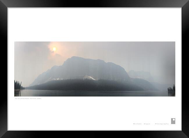 Boom Lake (The Rockies [Canada]) Framed Print by Michael Angus