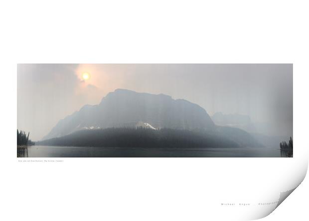 Boom Lake (The Rockies [Canada]) Print by Michael Angus