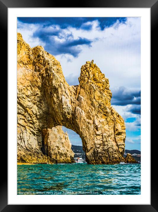 The Arch Cabo San Lucas Mexico Framed Mounted Print by William Perry