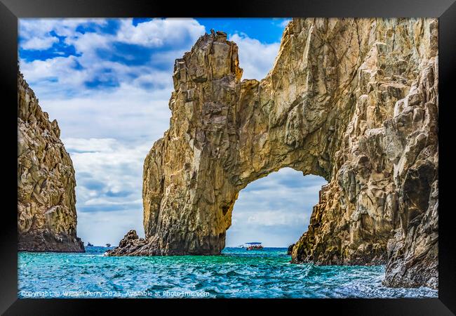 Arch of Cabo San Lucas Framed Print by William Perry