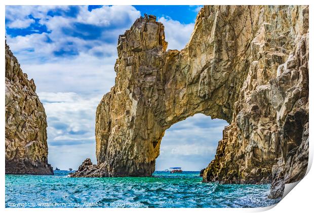 Arch of Cabo San Lucas Print by William Perry