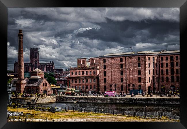 Royal Albert Dock and Canning Half Tide Dock Liverpool Framed Print by Phil Longfoot