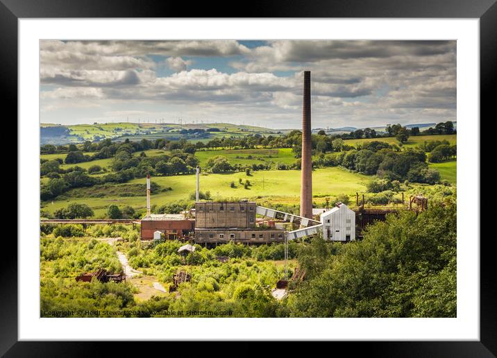 Cwm Colliery, near Beddau, South Wales Framed Mounted Print by Heidi Stewart