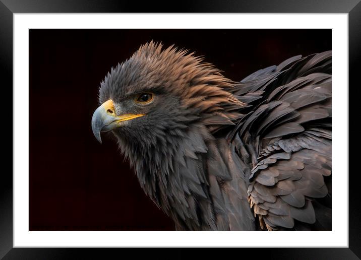 Gloden Eagle Framed Mounted Print by Pam Mullins