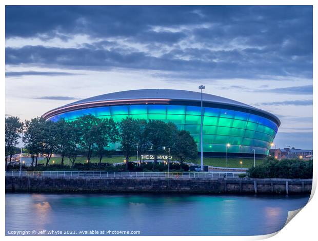 SSE Hydro, Glasgo Print by Jeff Whyte