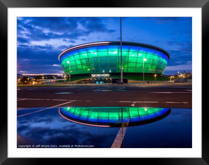 SEE Hydro, Glasgow Framed Mounted Print by Jeff Whyte