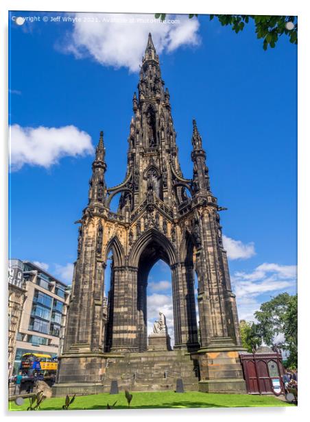 Scott Monument Acrylic by Jeff Whyte