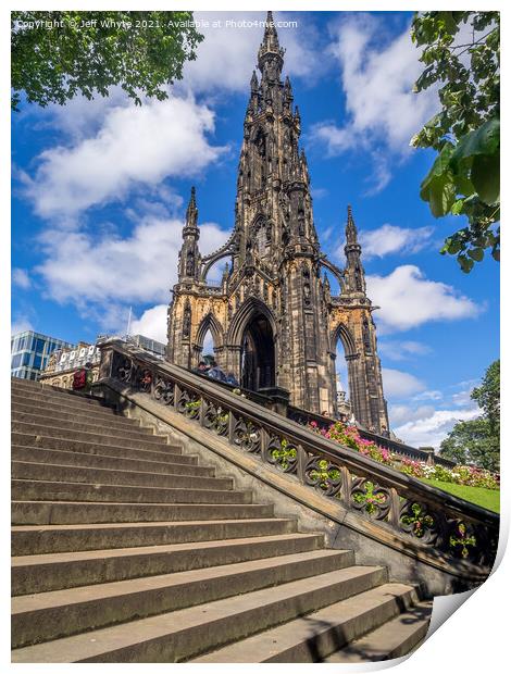 Scott Monument Print by Jeff Whyte