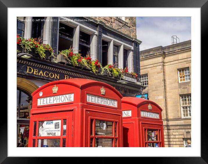 Edinburgh Framed Mounted Print by Jeff Whyte