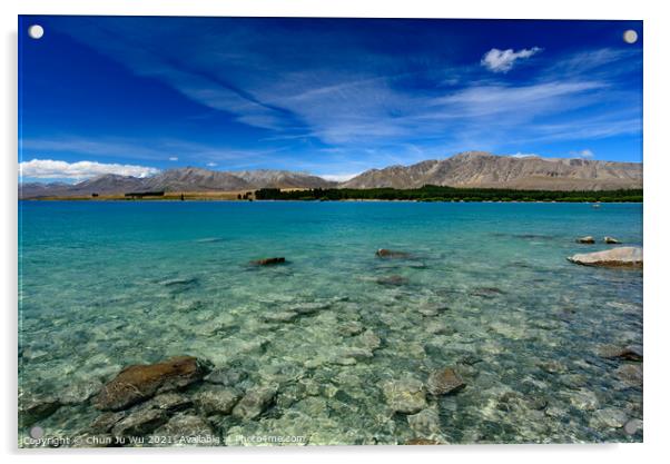 Lake Tekapo in South Island, New Zealand Acrylic by Chun Ju Wu