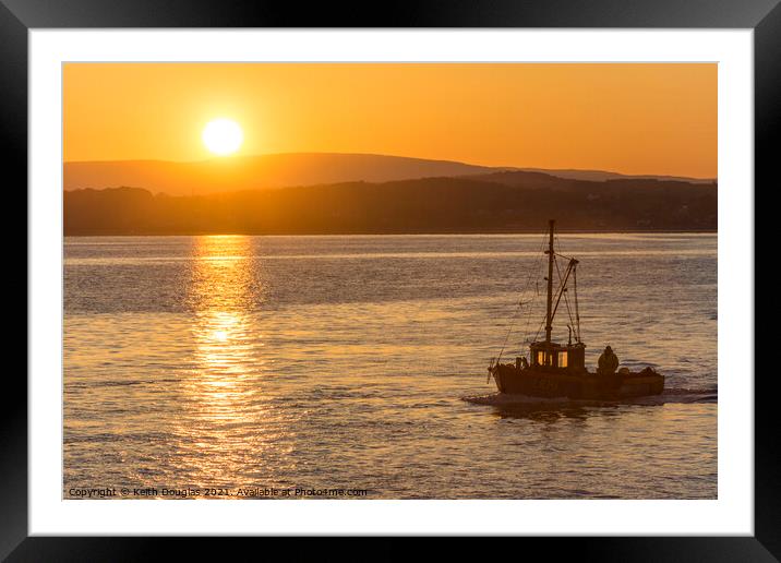 Morecambe Bay Sunrise Framed Mounted Print by Keith Douglas