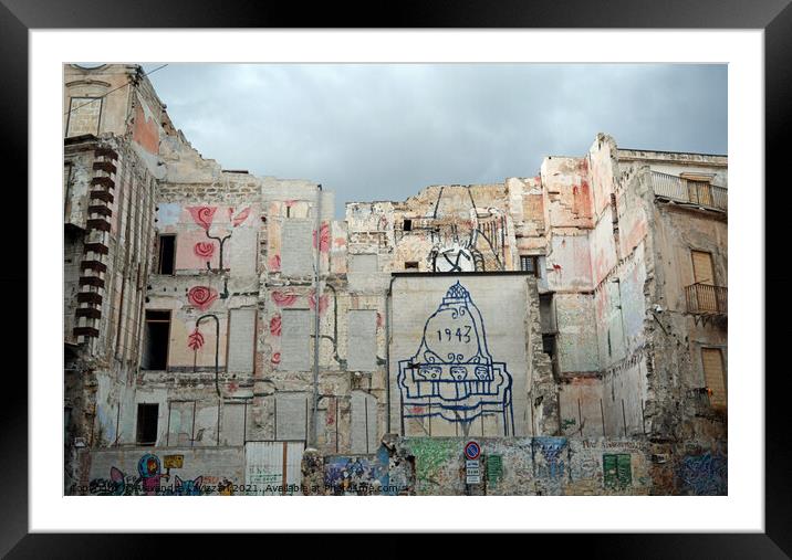Dereliction In Palermo  Framed Mounted Print by Alexandra Lavizzari