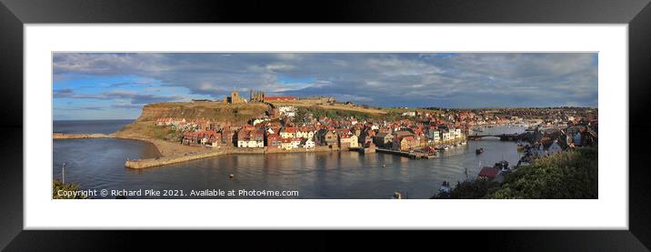Whitby Harbour Framed Mounted Print by Richard Pike