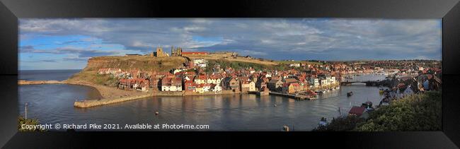 Whitby Harbour Framed Print by Richard Pike