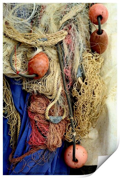 Sicilian Fishing Net Print by Alexandra Lavizzari