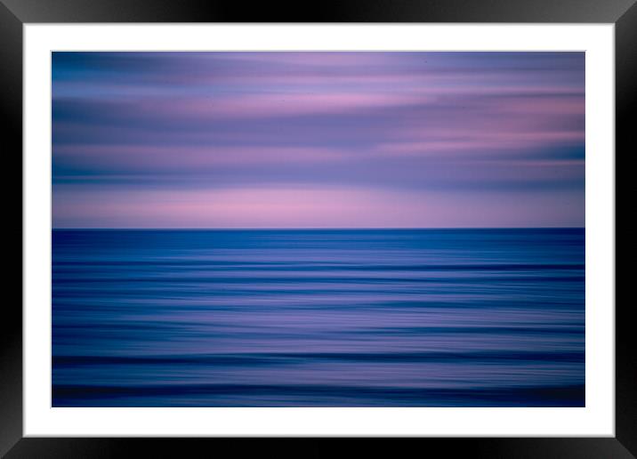 Scottish Sunrise Abstract at Findhorn Bay Framed Mounted Print by John Frid