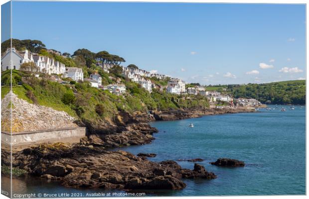 View Towards Fowey Canvas Print by Bruce Little