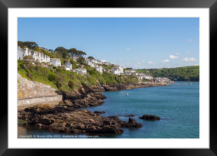 View Towards Fowey Framed Mounted Print by Bruce Little