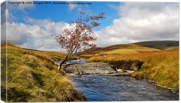 Top of the valley. Canvas Print by John Morgan