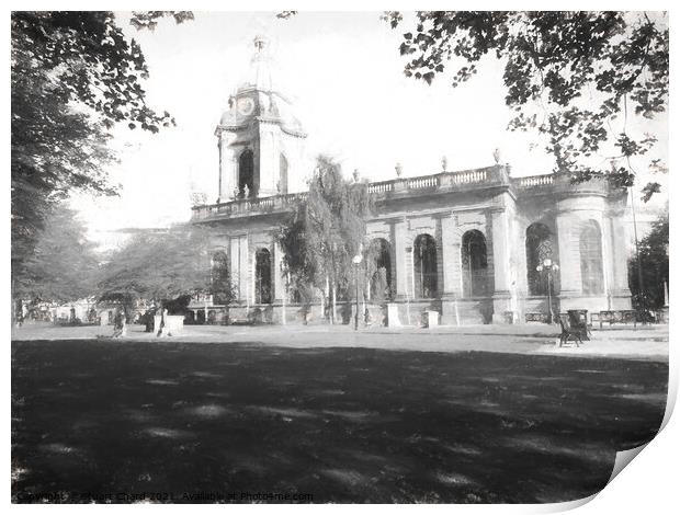 The Cathedral Church of St Philips Birmingham Print by Travel and Pixels 