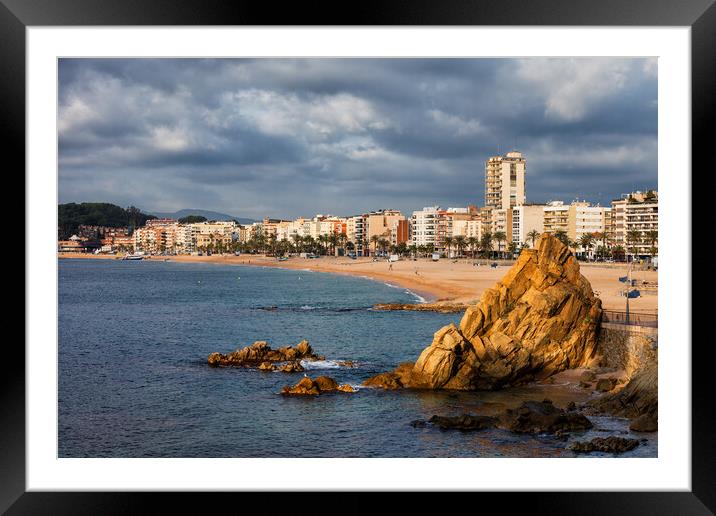 Lloret de Mar on Costa Brava in Spain Framed Mounted Print by Artur Bogacki